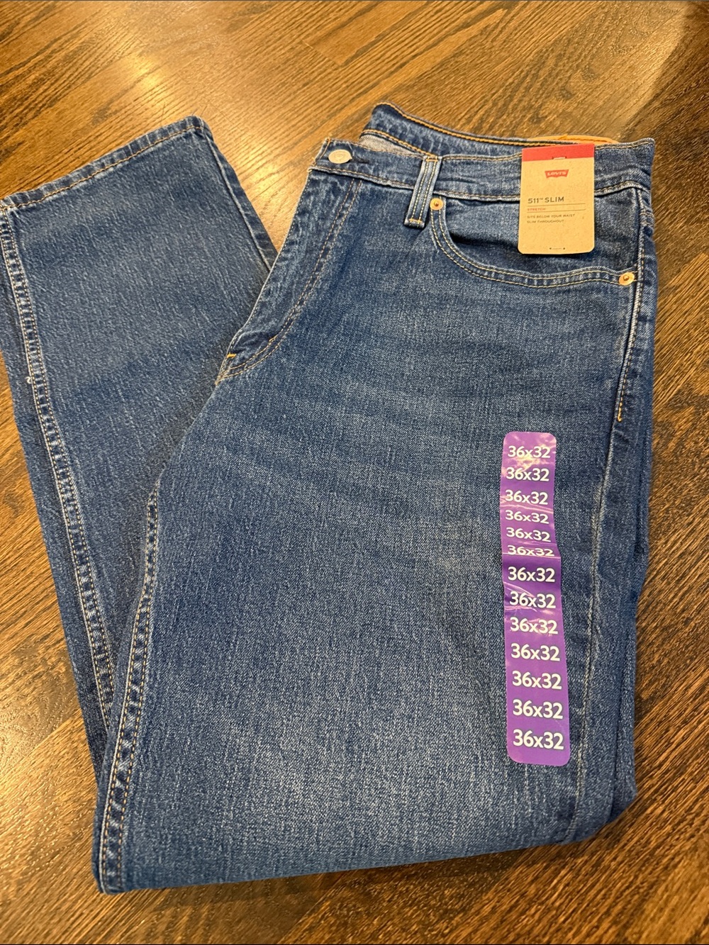 Slim Fit 36x32 Jeans - Dark Blue Levi’s